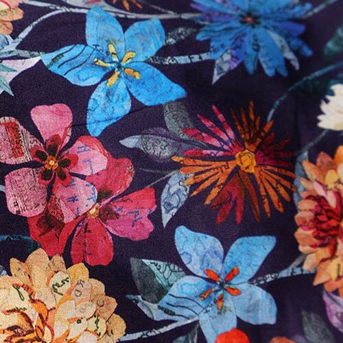 Ij Floral Letters · Tana Lawn 0363 (I)