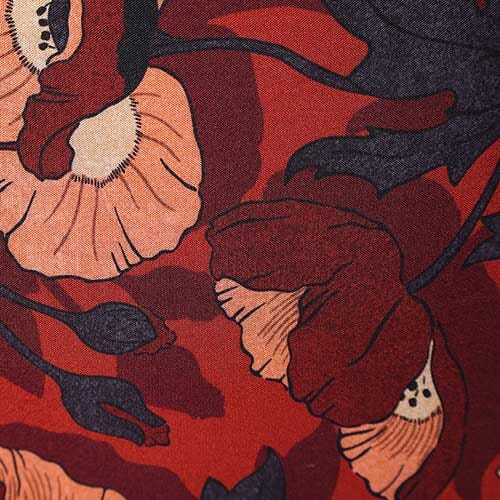 Hudson Viscose 0696 - Butterfield Poppy 06966415X