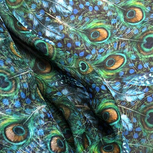 Chelsea Georgette Silk 0226 - Ij Peacock Manor 02266410X