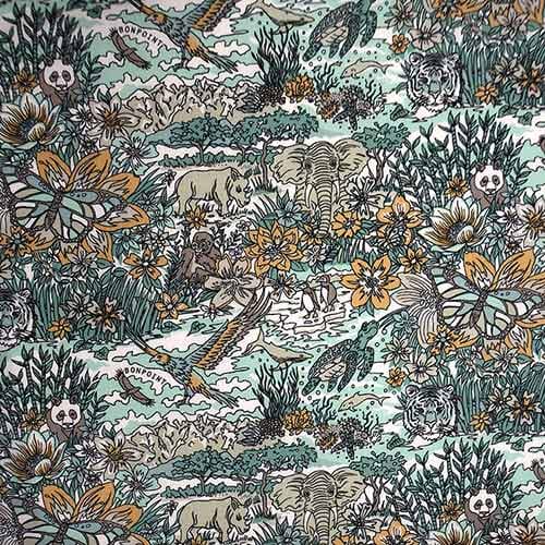 Tana Lawn Organic 0157 - Harry James Jungl 01575907X
