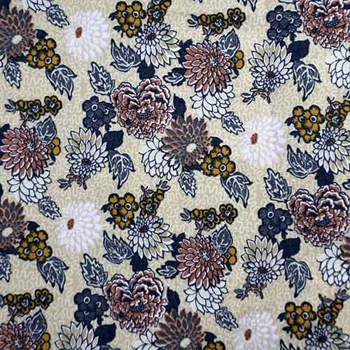 Meandering Chrysanthemums - Blue 0377 - Clarks Canvas 03771502X