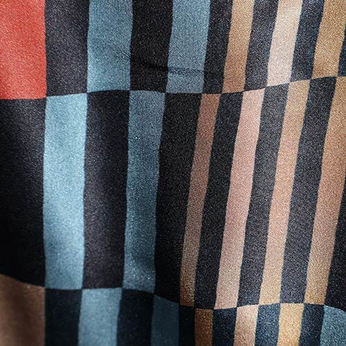 Optic Grid J · Belgravia Silk Satin