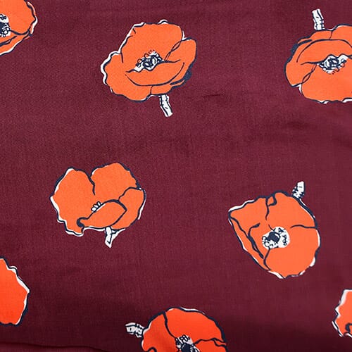 Falling Poppies · Silk Kensington Cdc 16Mm